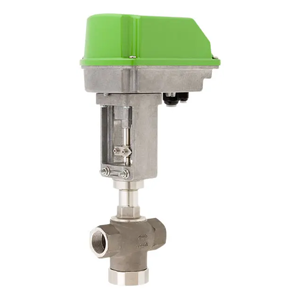 7282 Three-way motor valve made from stainless steel